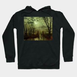 At The Park Gate by John Atkinson Grimshaw Hoodie